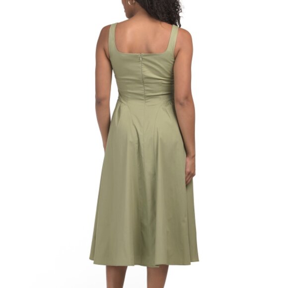 WAYF Sleeveless Drop Waist Midi Dress - Picture 4 of 4